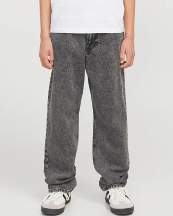 Jack & Jones Blugi baieti, cu talie inalta si croiala Dreapta, Gri inchis (SELECTATI MARIMEA: 170 cm)