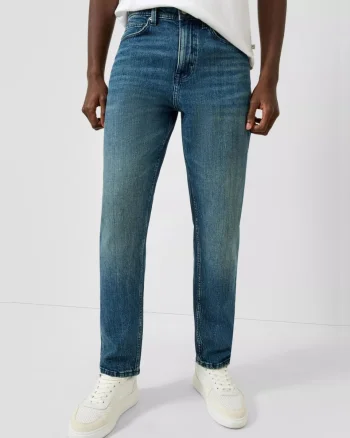 Q/S by s.Oliver Blugi barbati Devon, cu talie medie, Relaxed fit, Tapered Leg, Bleumarin inchis (SELECTATI MARIMEA: 29, SELECTATI LUNGIMEA: 32)
