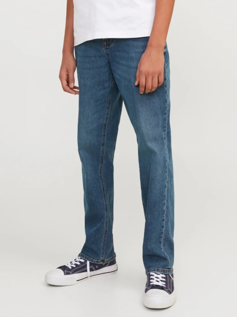 Jack & Jones Blugi baieti, CLARK, cu talie medie si croiala Regular fit, Albastru inchis (SELECTATI MARIMEA: 146 cm)