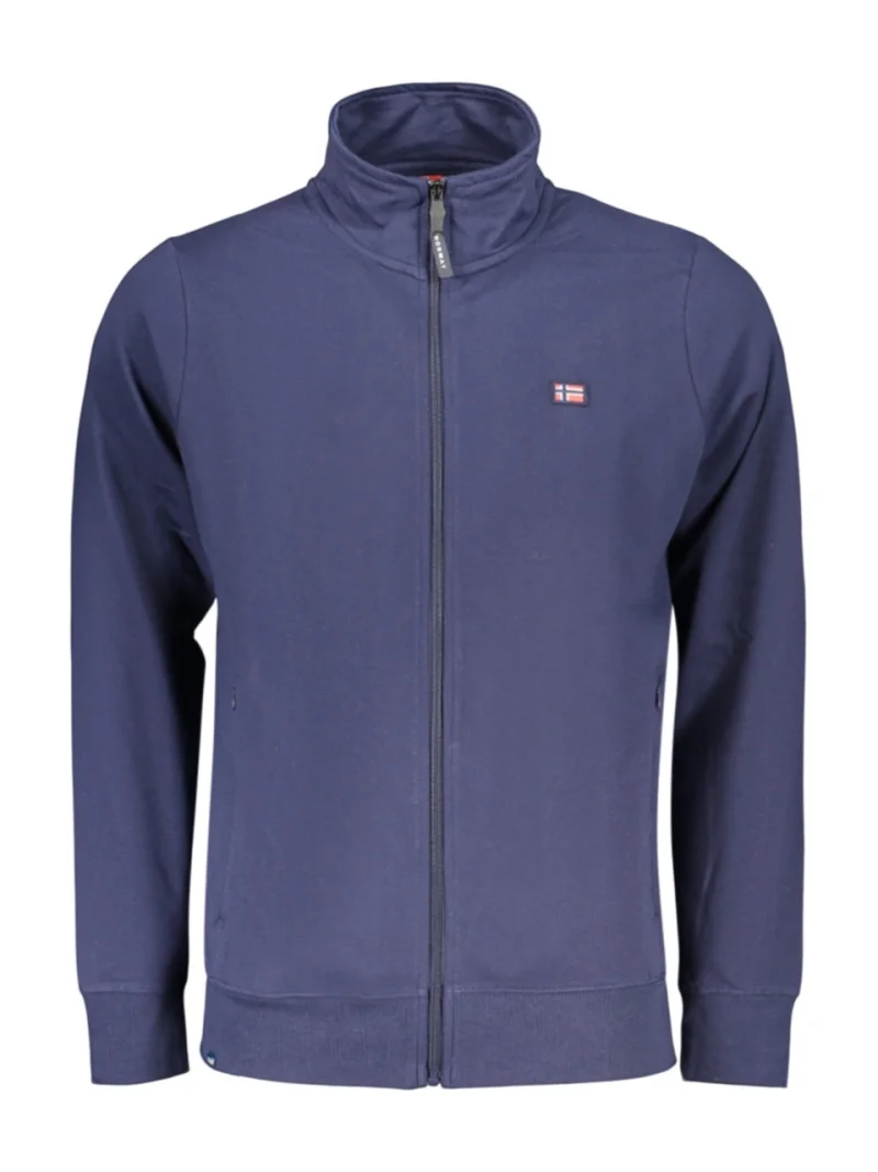 Norway Bluza subtire barbati, fara gluga cu fermoar, Bleumarin inchis (SELECTATI MARIMEA: S)
