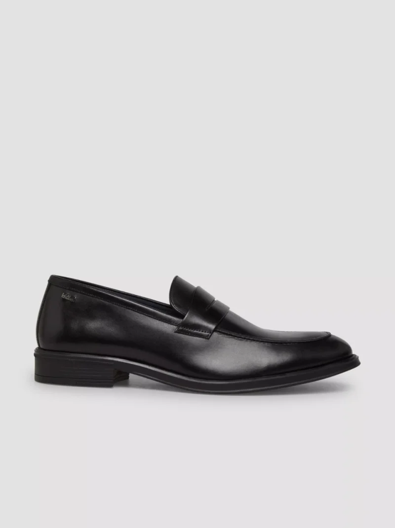 s.Oliver BLACK LABEL Mocasini barbati, din piele naturala, Negru (SELECTATI MARIMEA: 42)