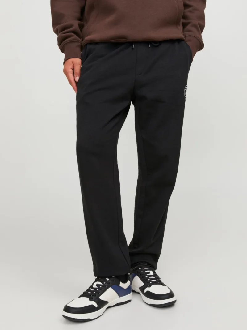 Jack & Jones Pantaloni de trening barbati, JPSTGORDON SHARK, Regular fit, Negru (SELECTATI MARIMEA: XS)