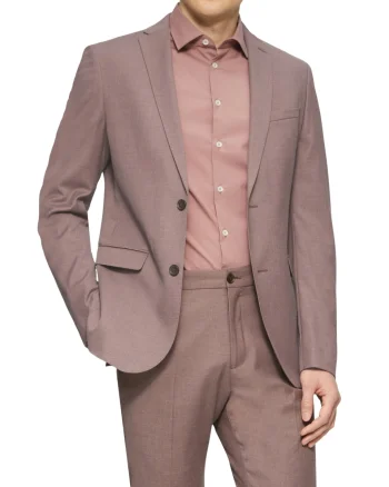 s.Oliver BLACK LABEL Sacou elegant barbati, croiala Slim fit, Liliac inchis (SELECTATI MARIMEA: 44)