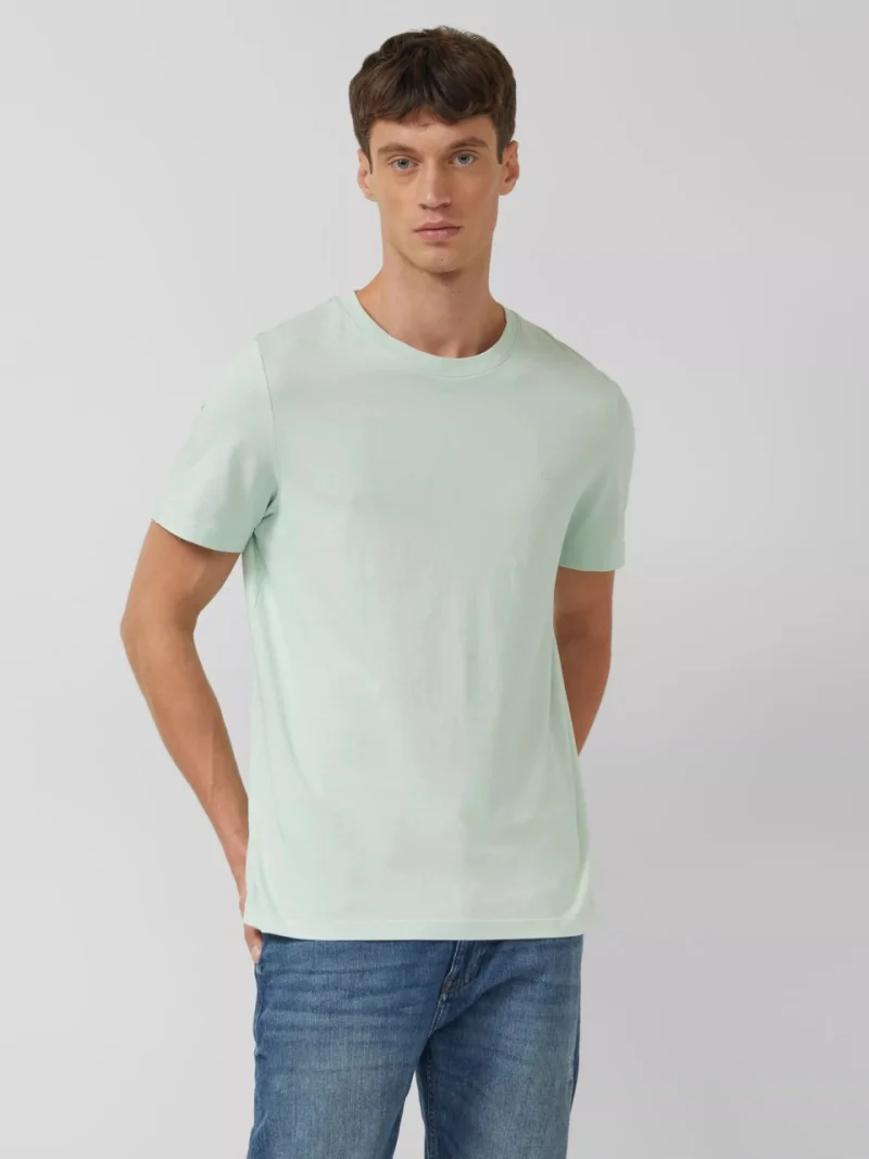 s.Oliver Tricou barbati din bumbac, Regular fit, Verde deschis (SELECTATI MARIMEA: L)