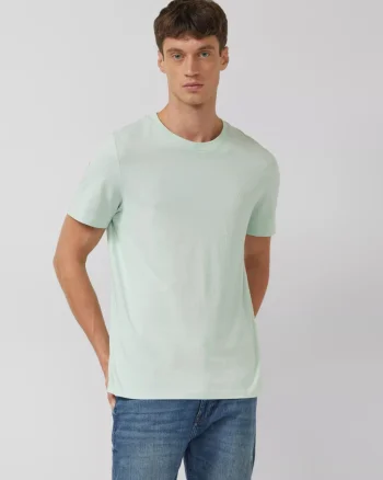s.Oliver Tricou barbati din bumbac, Regular fit, Verde deschis (SELECTATI MARIMEA: L)