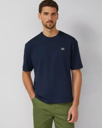 s.Oliver Tricou barbati, din jerseu gros de bumbac, Modern fit, Bleumarin inchis (SELECTATI MARIMEA: M)