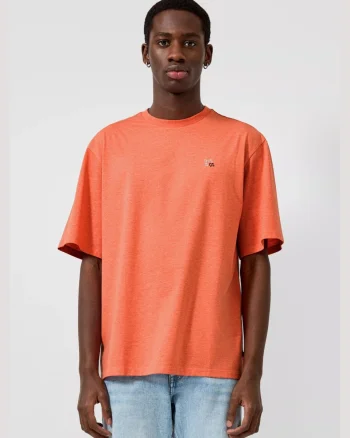 Q/S by s.Oliver Tricou barbati din amestec de bumbac, Relaxed fit, Portocaliu (SELECTATI MARIMEA: XS)