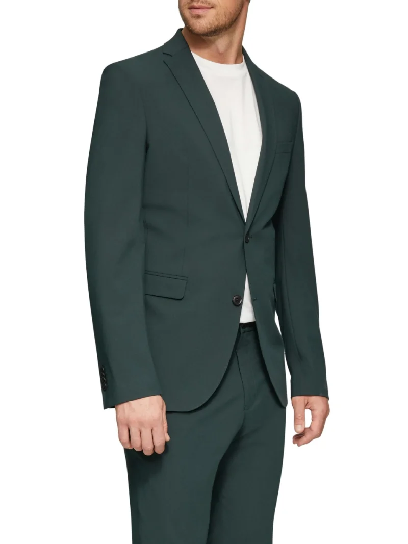 s.Oliver BLACK LABEL Sacou elegant barbati, croiala Slim fit, Verde inchis (SELECTATI MARIMEA: 48)