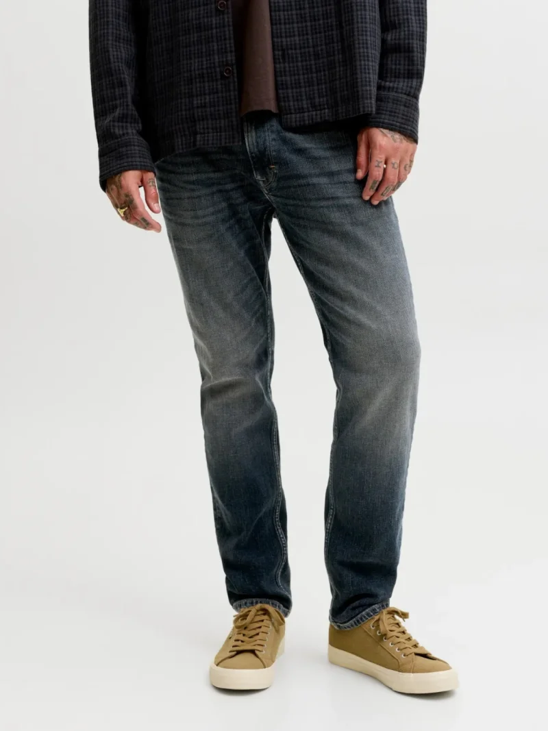 Jack & Jones Blugi barbati CLARK DUKE, cu talie medie si croiala Regular fit, Albastru inchis (SELECTATI MARIMEA: 34, SELECTATI LUNGIMEA: 30)
