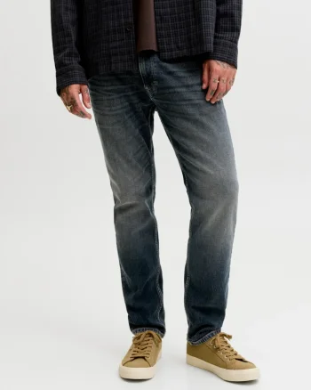 Jack & Jones Blugi barbati CLARK DUKE, cu talie medie si croiala Regular fit, Albastru inchis (SELECTATI MARIMEA: 34, SELECTATI LUNGIMEA: 30)