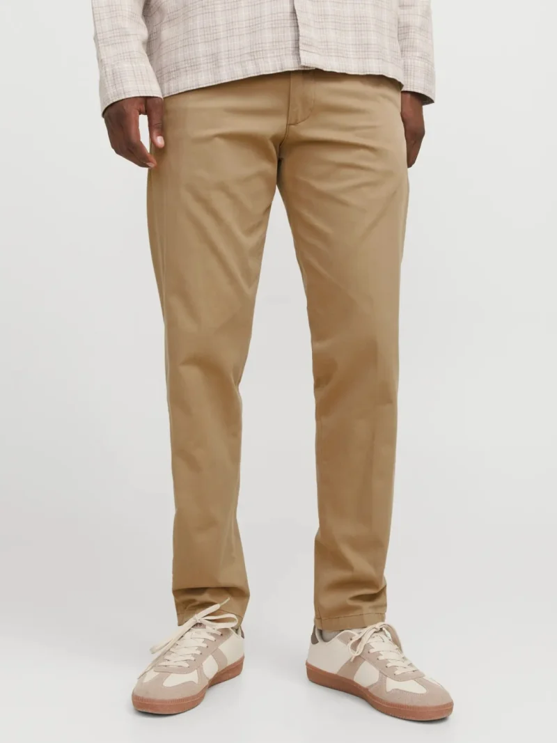 Jack & Jones, Pantaloni chino barbati, cu talie medie, Relaxed Fit, JPSTKANE BARRET, Maro (SELECTATI MARIMEA: 29, SELECTATI LUNGIMEA: 32)
