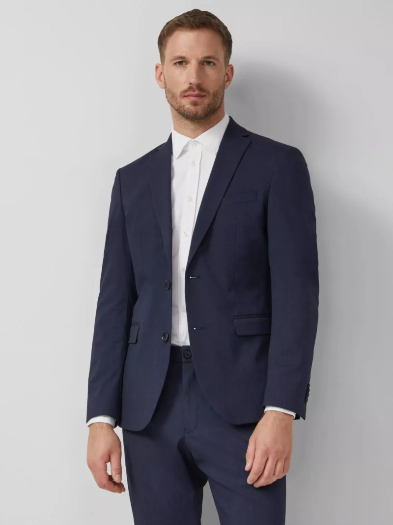 s.Oliver BLACK LABEL Sacou elegant barbati, Slim fit, Bleumarin inchis (SELECTATI MARIMEA: 46)