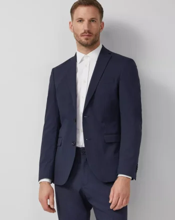 s.Oliver BLACK LABEL Sacou elegant barbati, Slim fit, Bleumarin inchis (SELECTATI MARIMEA: 46)