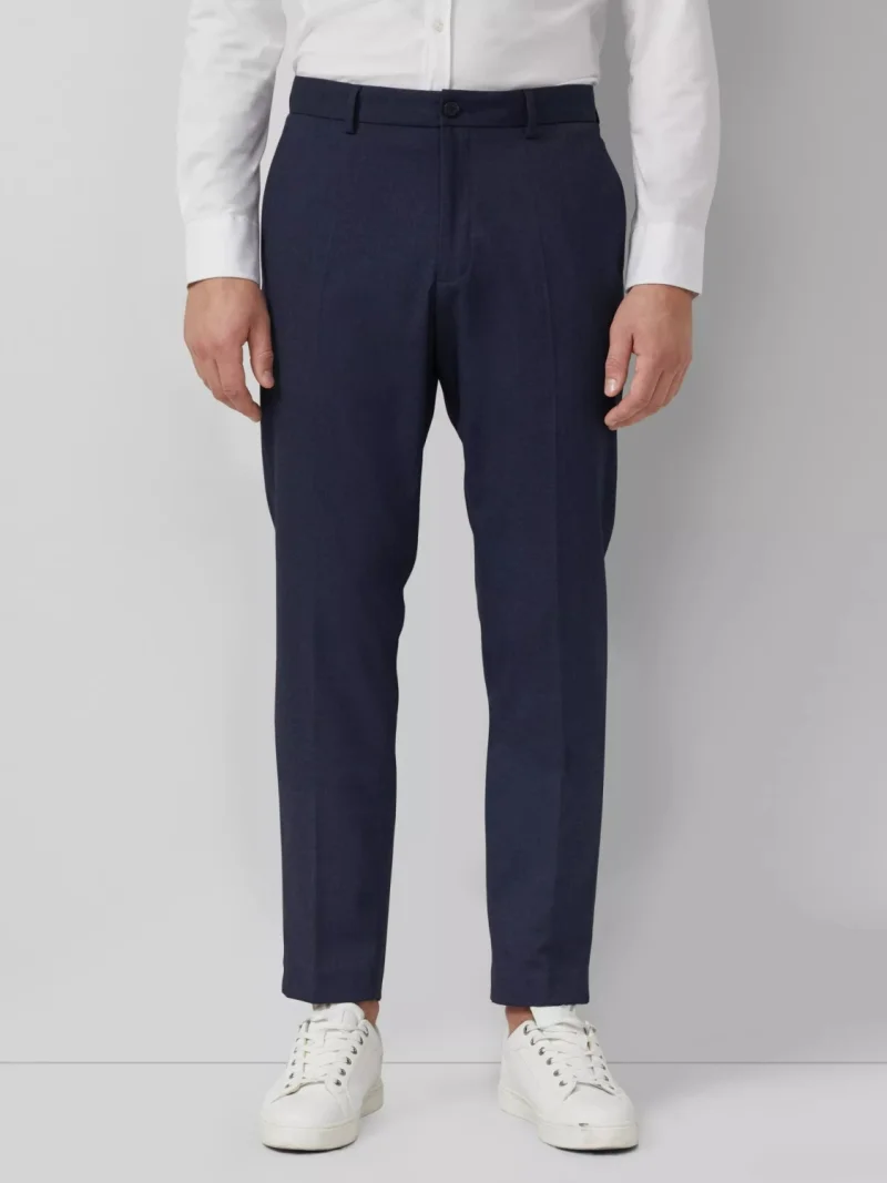 s.Oliver BLACK LABEL Pantaloni costum barbati, Slim fit, Bleumarin inchis (SELECTATI MARIMEA: 48)