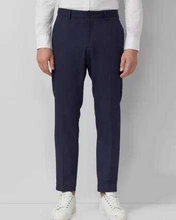 s.Oliver BLACK LABEL Pantaloni costum barbati, Slim fit, Bleumarin inchis (SELECTATI MARIMEA: 48)