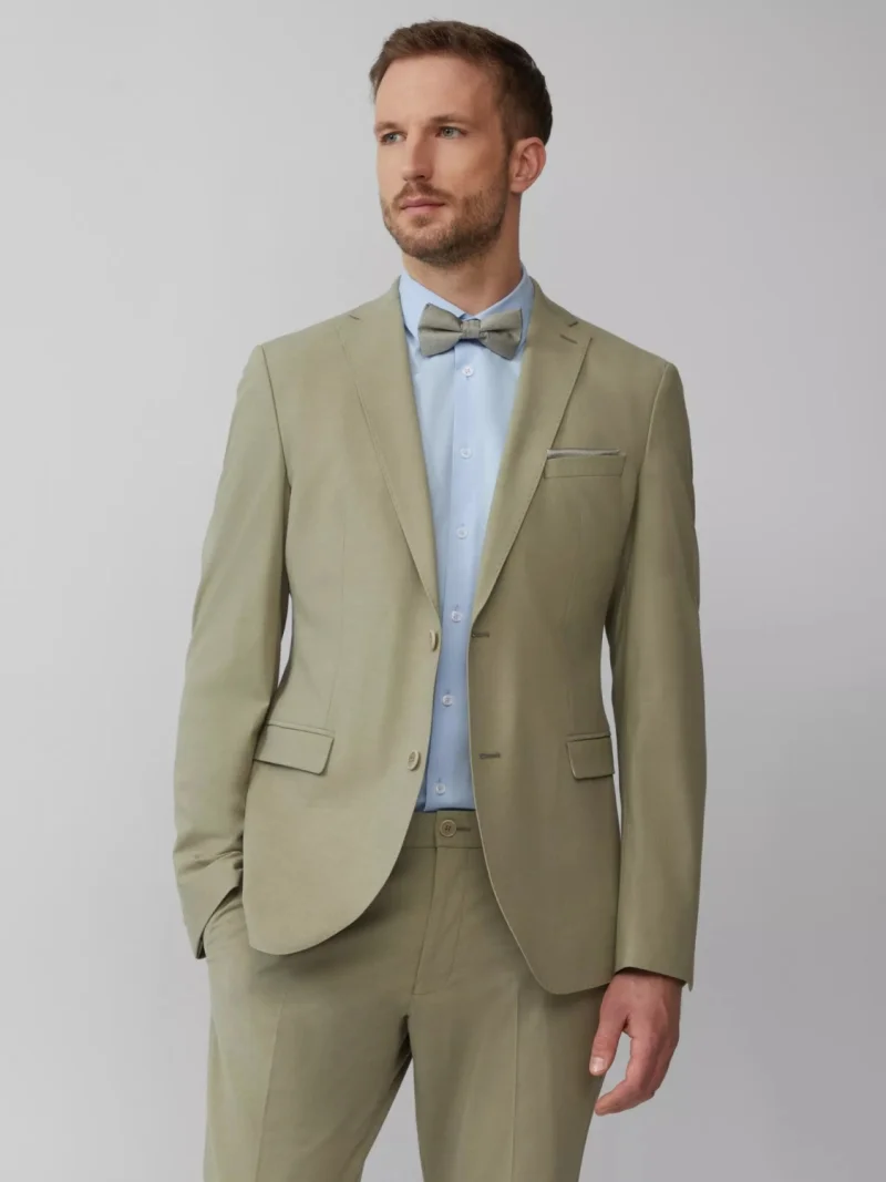 s.Oliver BLACK LABEL Sacou elegant barbati, Slim fit, Verde masliniu (SELECTATI MARIMEA: 44)