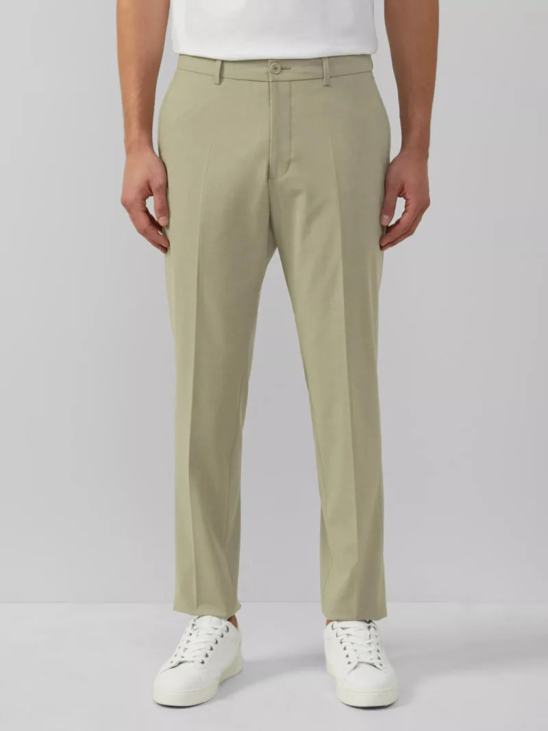 s.Oliver BLACK LABEL Pantaloni costum barbati, Slim fit, Verde masliniu (SELECTATI MARIMEA: 44)