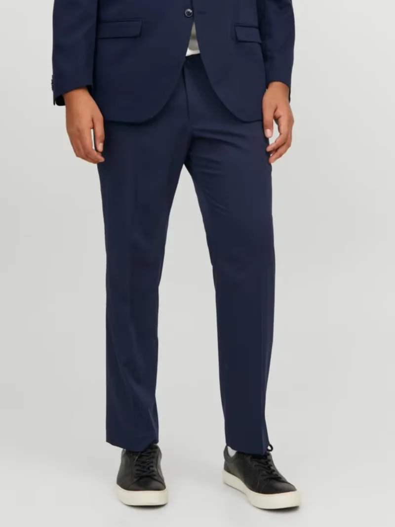 Jack & Jones Plus Pantaloni costum barbati, JPRFRANCO, cu croiala Regular Fit, Bleumarin inchis (SELECTATI MARIMEA: 62)
