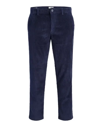 Jack & Jones Pantaloni chino raiati, barbati, cu talie medie, Regular Fit, JPSTOLLIE, Bleumarin inchis (SELECTATI MARIMEA: 33, SELECTATI LUNGIMEA: 32)