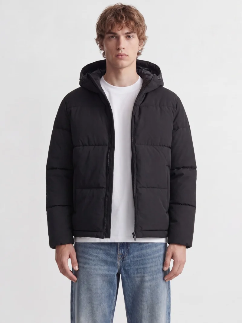 Jack & Jones Geaca barbati, cu gluga, Regular fit, JJGALAXY, Negru (SELECTATI MARIMEA: S)