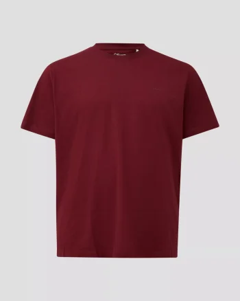 s.Oliver Big Sizes Tricou barbati big sizes, la baza gatului, din jerseu de bumbac, Rosu (SELECTATI MARIMEA: 2XL)