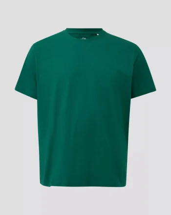s.Oliver Big Sizes Tricou barbati big sizes, la baza gatului, din jerseu de bumbac, Verde inchis (SELECTATI MARIMEA: 2XL)