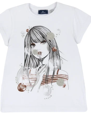 Tricou copii Chicco, Alb, 00109-64MC