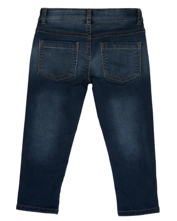 Pantaloni lungi copii Chicco denim, albastru inchis, 08916-65MC