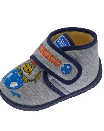 Pantofi de casa pentru copii Chicco Tetris, gri inchis, 70054-65P