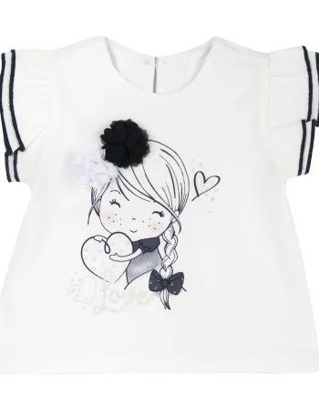 Tricou copii Chicco, Alb 2, 05551-66MFCO