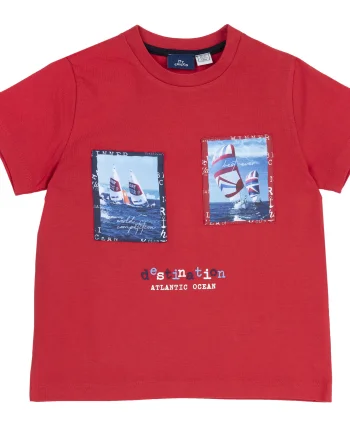 Tricou copii Chicco, rosu, 05441-66MC