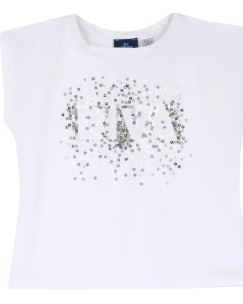 Tricou copii Chicco, alb, 05933-66MC