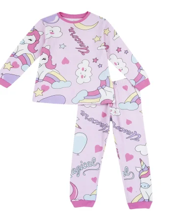 Pijama copii Chicco, ciclamen, 31480-67MC