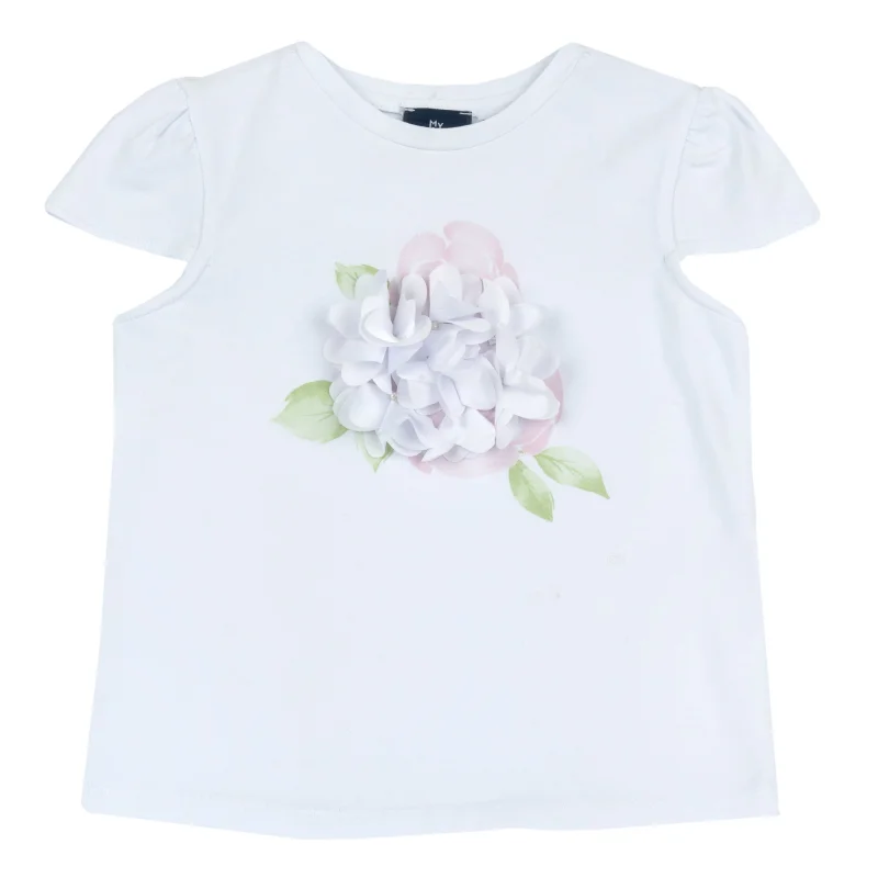 Tricou copii Chicco, floare aplicata, 16714-68MC