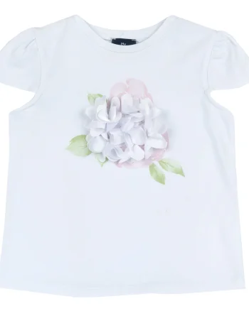 Tricou copii Chicco, floare aplicata, 16714-68MC