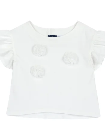 Tricou copii Chicco, alb, 11826-68MC