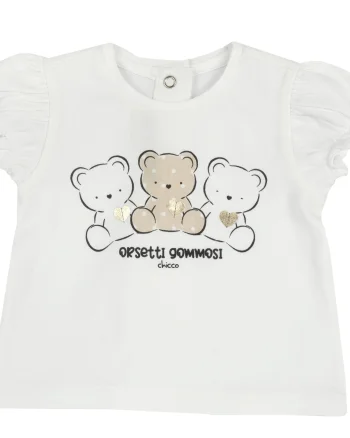 Tricou copii Chicco, crem, 16649-68MFCO