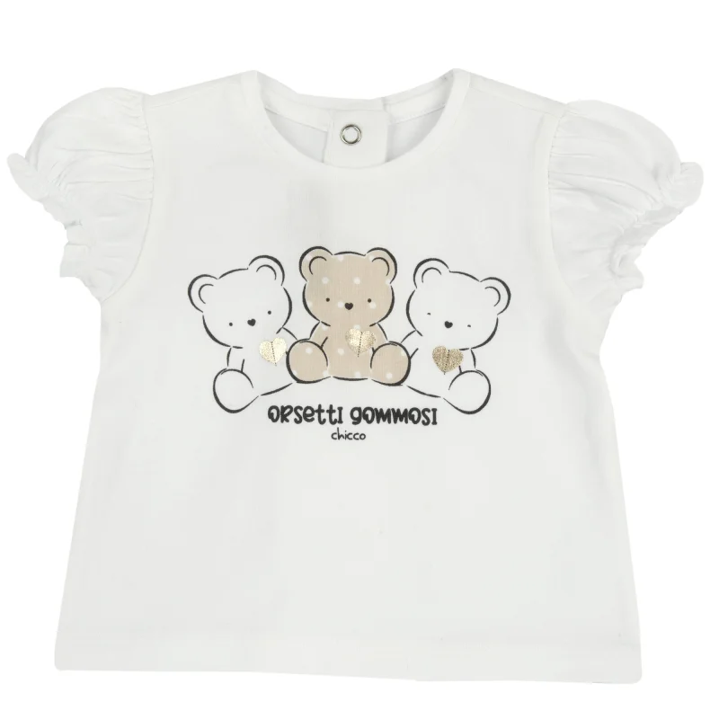Tricou copii Chicco, crem, 16649-68MFCO
