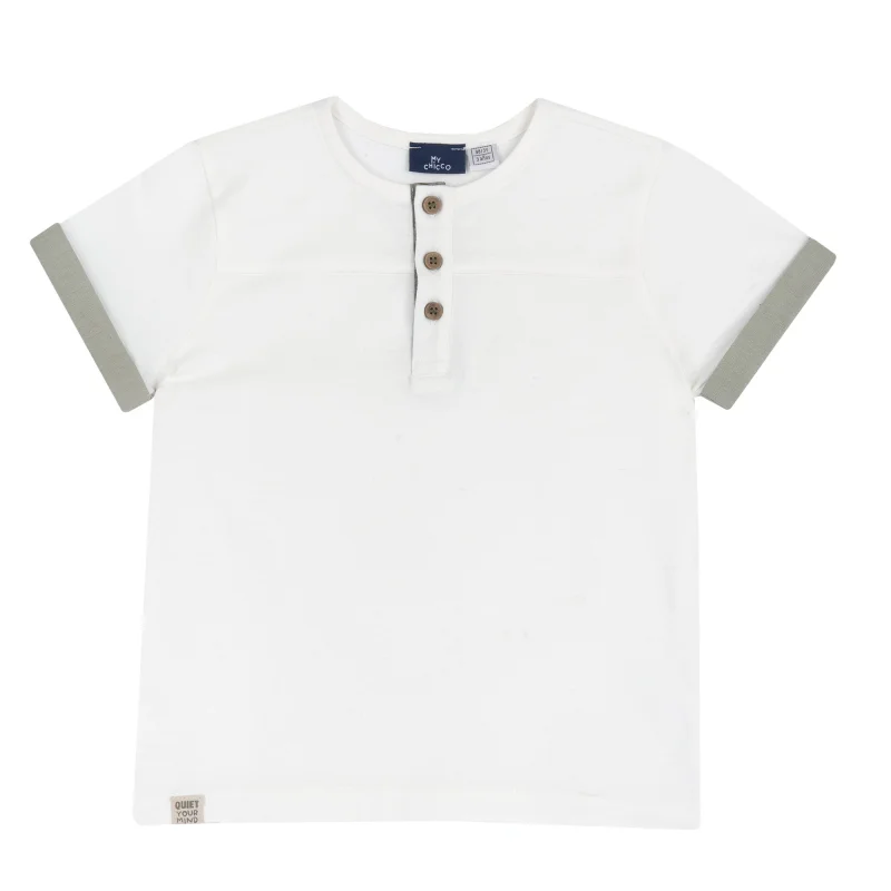 Tricou copii Chicco, alb, 11987-68MC