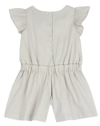Salopeta satin bebe Chicco, bej cu model, 95652-68MC