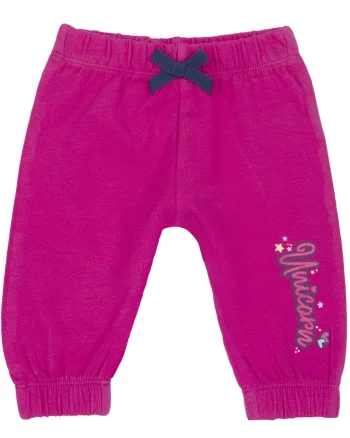 Pantaloni de trening Chicco pentru bebe, Ciclamen cu model, 00009-69MFCO