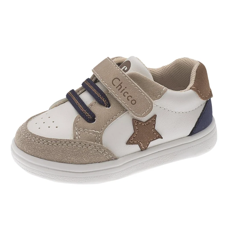 Pantofi sport bebe Chicco Gozzy, Alb cu bej, 21052-69P