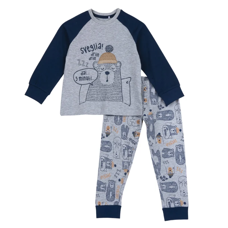 Pijama copii Chicco, gri deschis, 00413-69MC