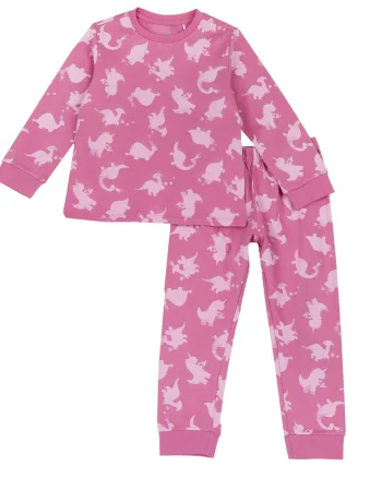 Pijama copii Chicco, ciclamen, 00433-69MC
