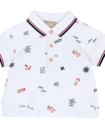 Tricou copii Chicco Polo, Alb 2, 33647-66MFCO