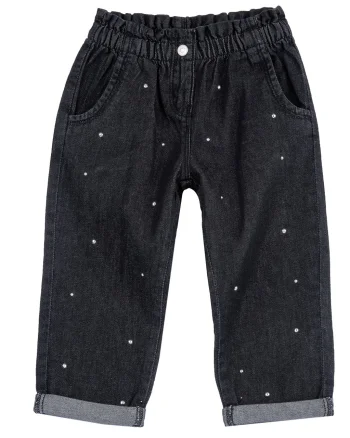 Pantaloni lungi copii Chicco denim, Gri, 08943-65MC