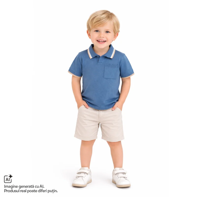 Tricou polo pentru copii Chicco, Turcoaz, 01362-70MC