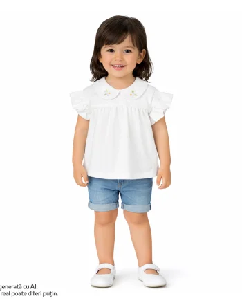 Tricou copii Chicco, Alb, 02065-70MFCO