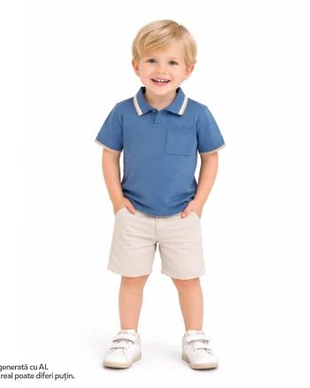 Tricou polo pentru copii Chicco, Turcoaz, 01362-70MC