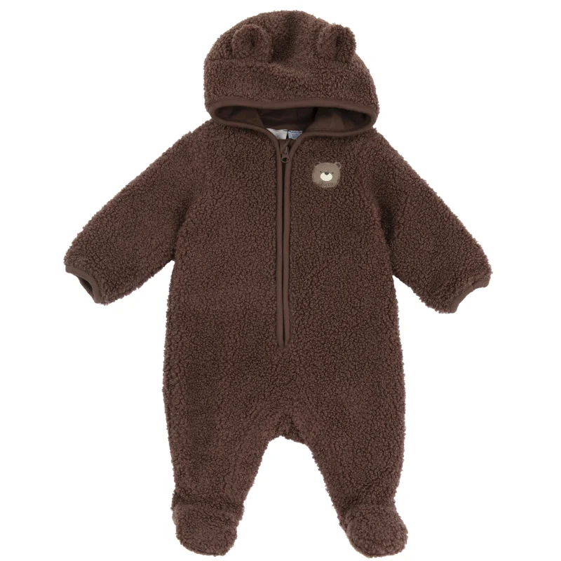 Salopeta bebelusi Chicco din blanita, Bej cu model, 02990-71MFCI
